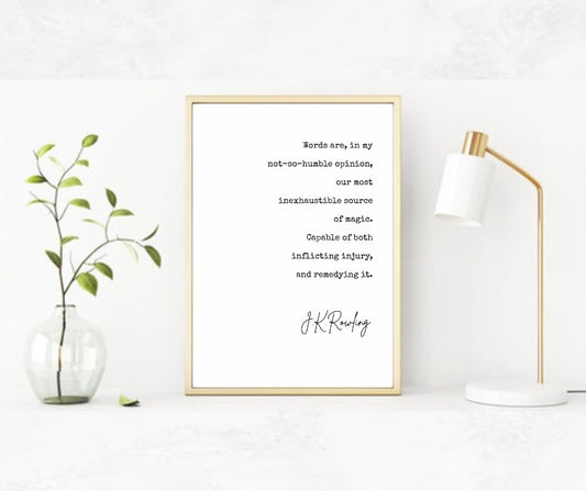 Dumbledore Printed Quote