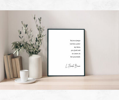 *YOUR OWN AUTHOR & QUOTE* Print
